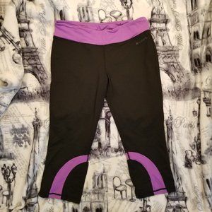 Baleaf Capri Leggings with Purple Accents